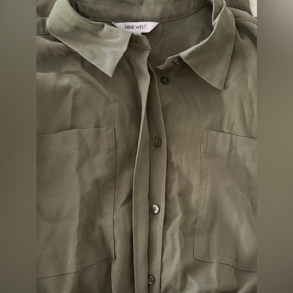 Nine West Olive Green Jumpsuit - Picture 3 of 7